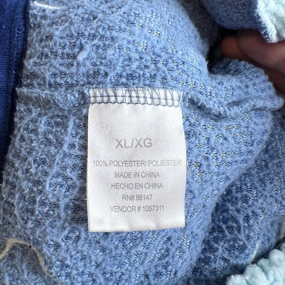 Disney Lilo Stitch Adult Halloween Costume Pajamas 1-Piece Hooded Size XL Blue - Picture 5 of 6